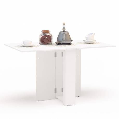 Mesa cocina Swing abatible color blanca