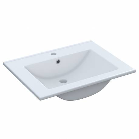 Mueble baño 2 puertas blanco brillo 60x45cm (LAVABO OPCIONAL)