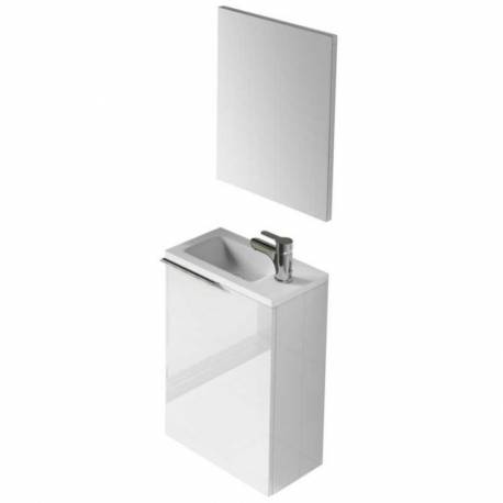 Mueble de baño Compact blanco brillo (LAVABO INCLUIDO)