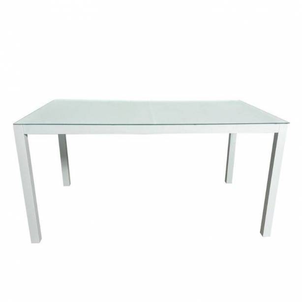 Mesa exterior Aluminio Blanco 150x74x90