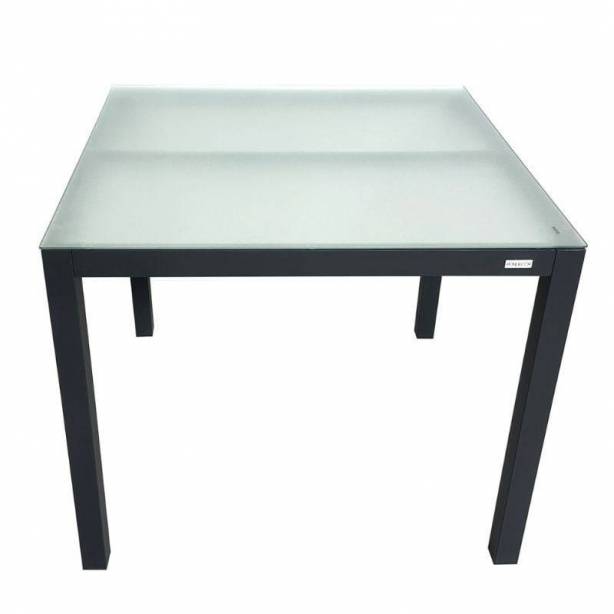 Mesa exterior Aluminio Gris 90x74x90