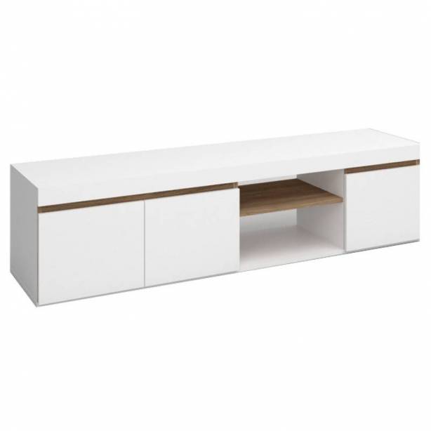 Pack muebles Salón Melamina Blanco - Madera claro