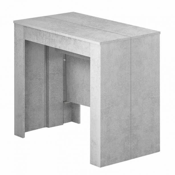 Mesa comedor extensible Melamina Gris 78x90