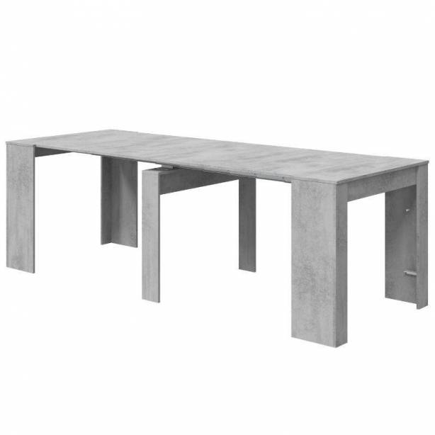 Mesa comedor extensible Melamina Gris 78x90