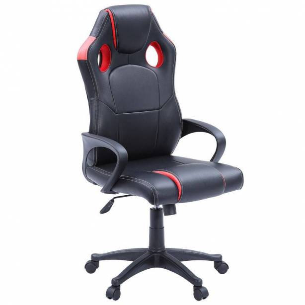 Silla Gamer Polipiel Negro - Rojo 60x125x60