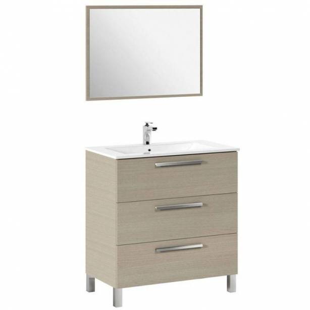 Mueble baño Melamina Madera claro