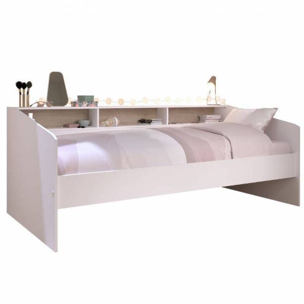 Cama Juvenil Melamina Blanco 203x82x113