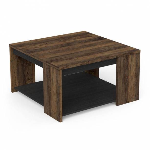 Pack muebles Salón Melamina Negro - Madera oscuro