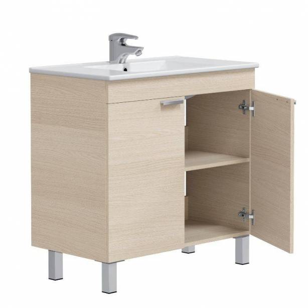 Mueble baño Melamina Madera claro