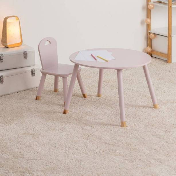 Mesa infantil Melamina - Madera Rosa