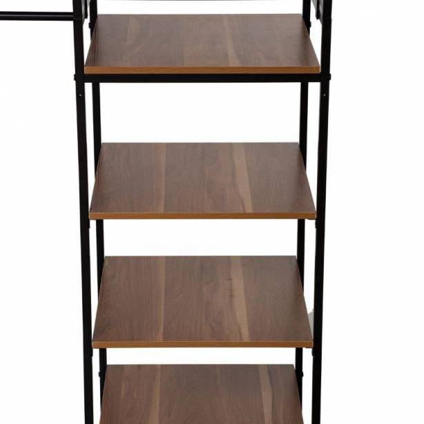 Vestidor Madera - Metal Negro 180x198x47