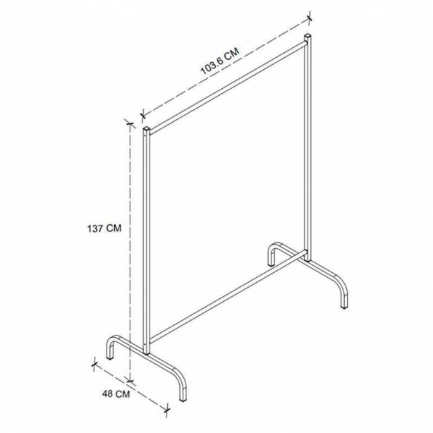 Burro Metal Negro 104x137x48