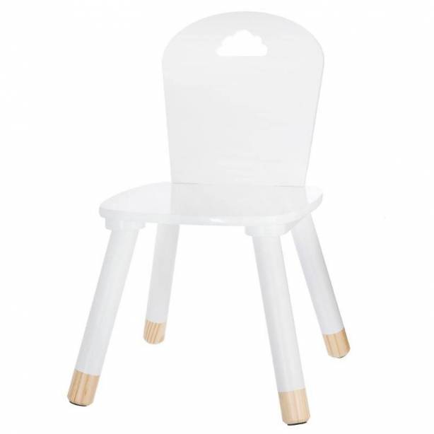 Silla infantil Melamina - Madera Blanco - Madera claro 30x50x30