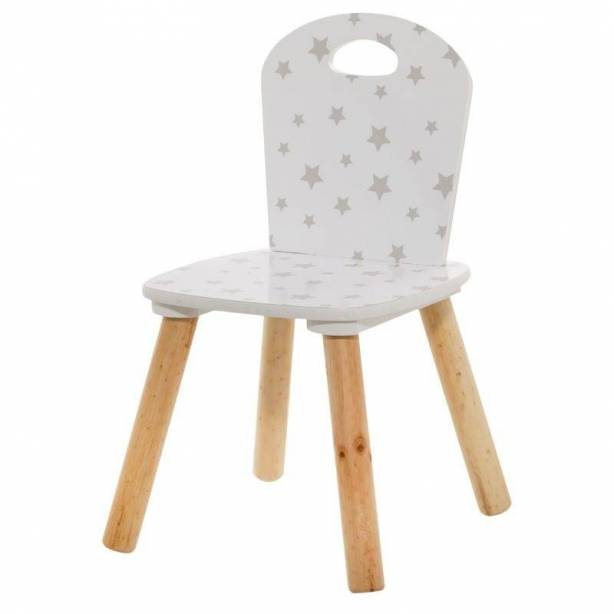 Silla infantil Melamina - Madera Blanco - Madera claro 30x50x30