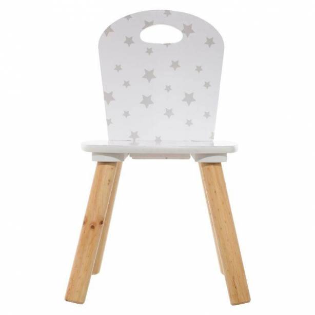 Silla infantil Melamina - Madera Blanco - Madera claro 30x50x30