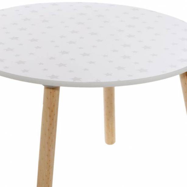 Mesa infantil Melamina - Madera Blanco - Madera claro 60x44x60