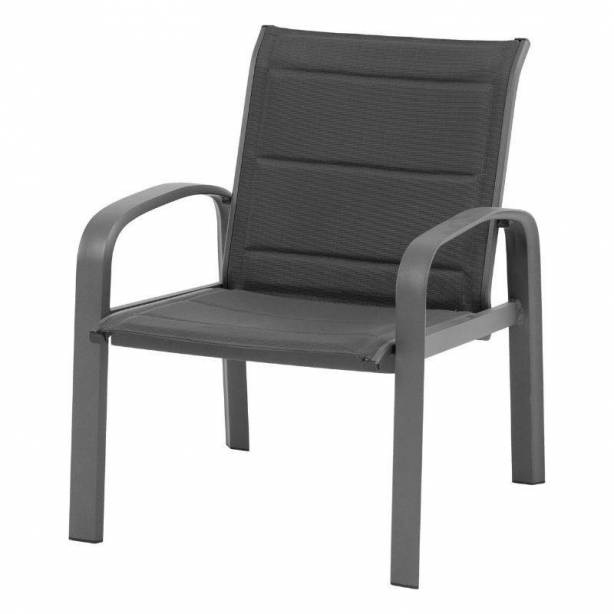 Conjunto 2 sillones y mesa de centro exterior Aluminio Gris