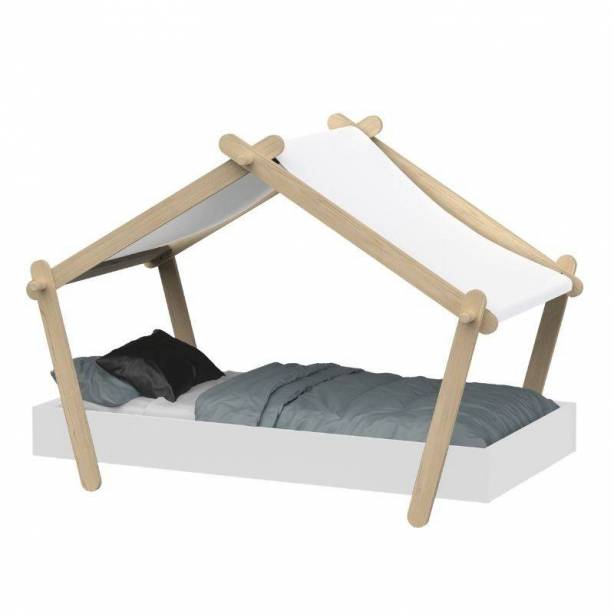 Cama infantil Melamina Blanco 144x107x86