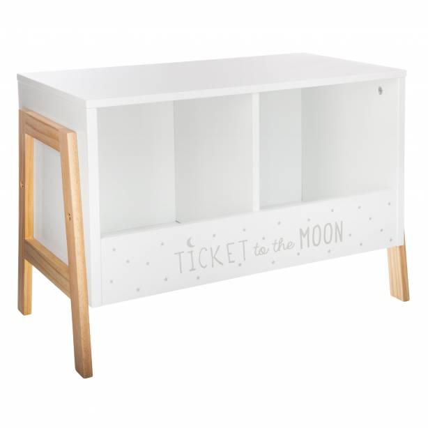 Mueble infantil Melamina Madera claro - Blanco 60x40x30