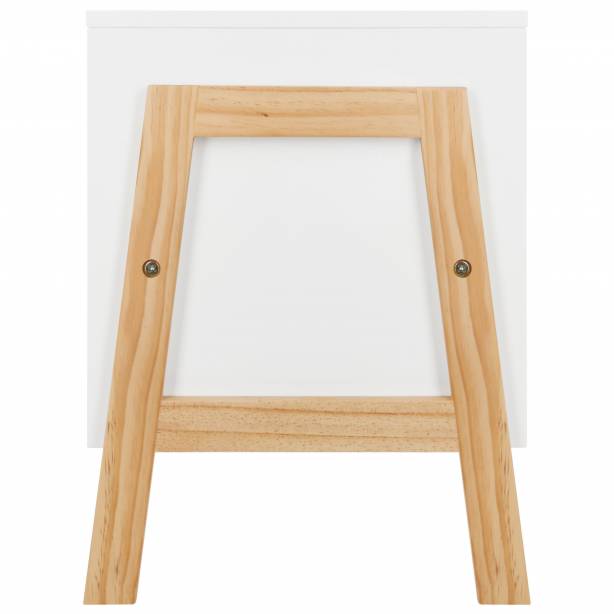 Mueble infantil Melamina Madera claro - Blanco 60x40x30