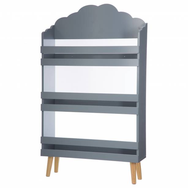 Mueble infantil Melamina Gris - Madera Claro 58x100x18