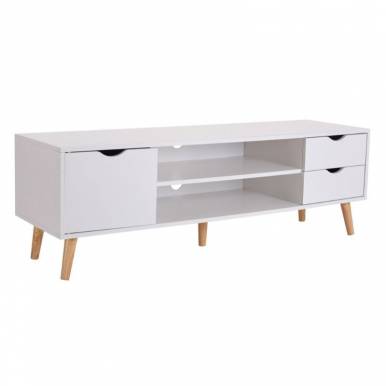 Mueble TV Melamina Blanco...