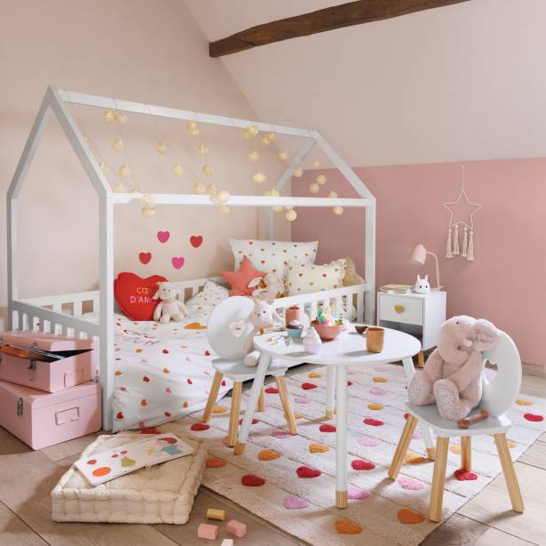 Cama infantil Melamina Blanco 195x146x98