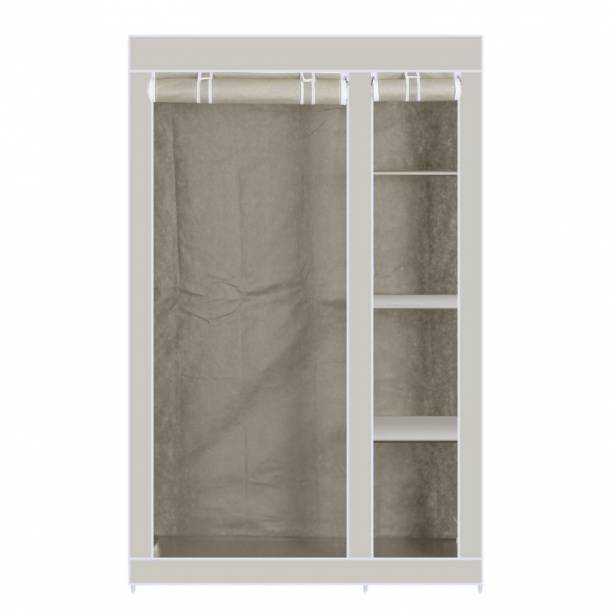 Armario de lona Tela - Acero Beige 110x175x45