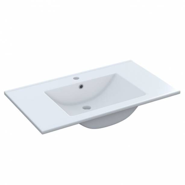 Mueble baño con lavabo Melamina Madera claro 80x86x45