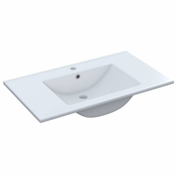 Mueble baño con lavabo Melamina Blanco 80x57x45