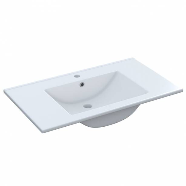 Mueble baño con lavabo Melamina Madera claro 80x86x45