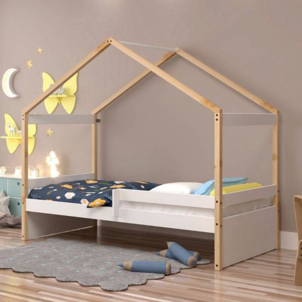 Cama infantil Madera Madera claro - Blanco 200x159x96