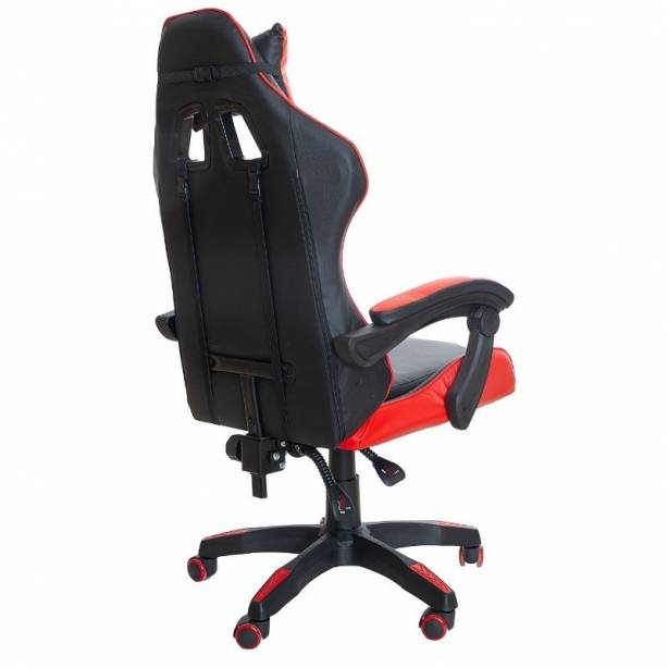 Silla Gamer Polipiel - Metal Rojo 64x109x65