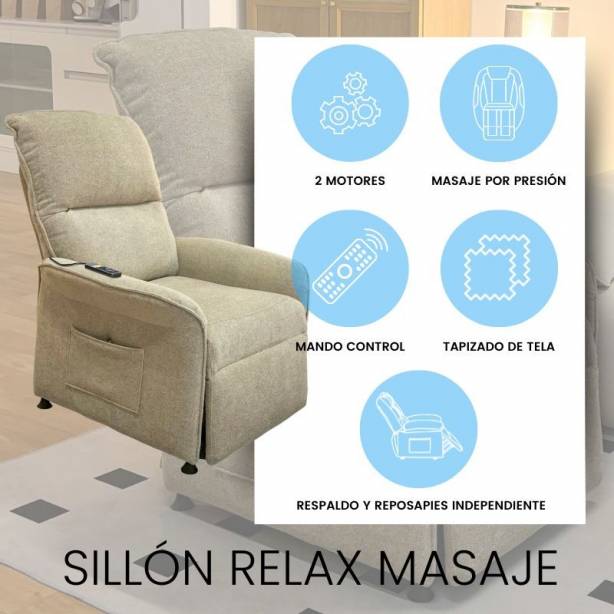Sillón Reclinable Masaje Shiatsu