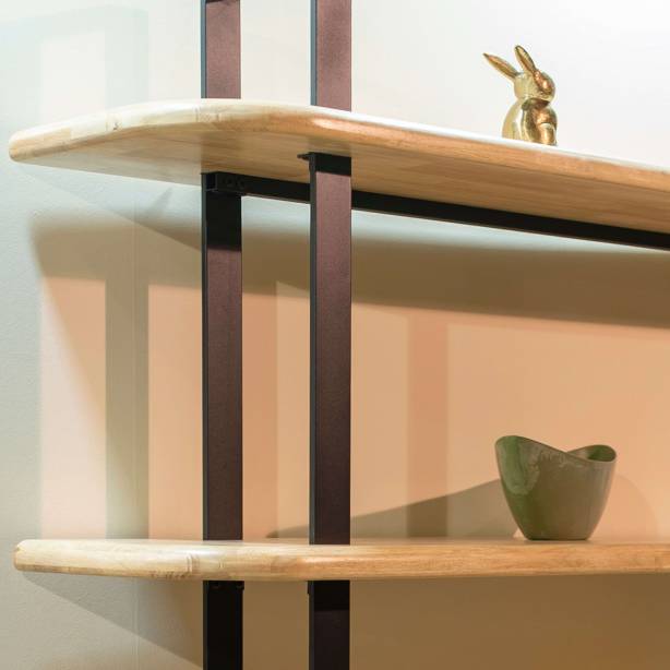 Estantería salón MOON 4 estantes madera roble